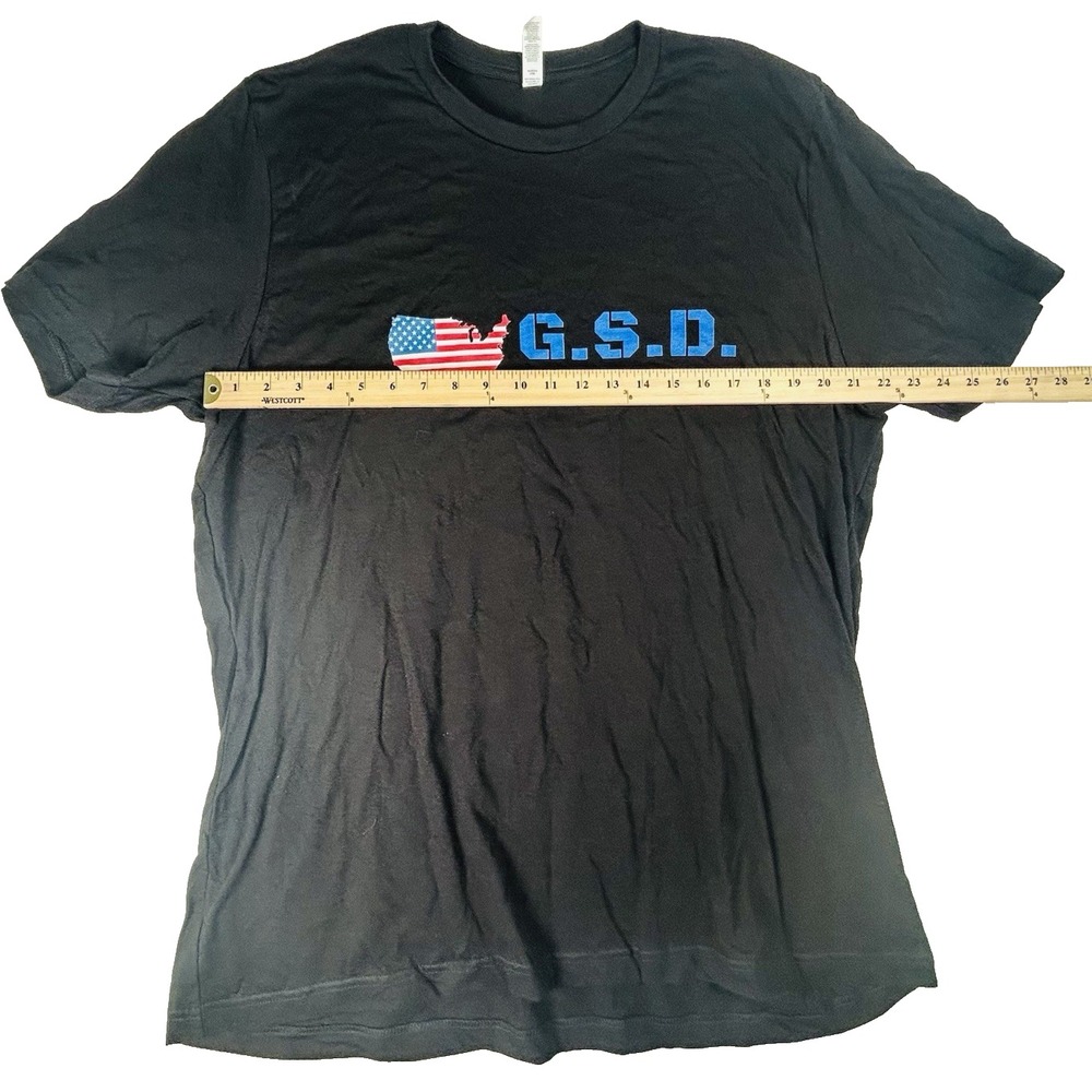 G.S.D.‎ Get Sh*t Done! USA Patriotic 100% Cotton Black T-Shirt Men's 2XL - Picture 4 of 5